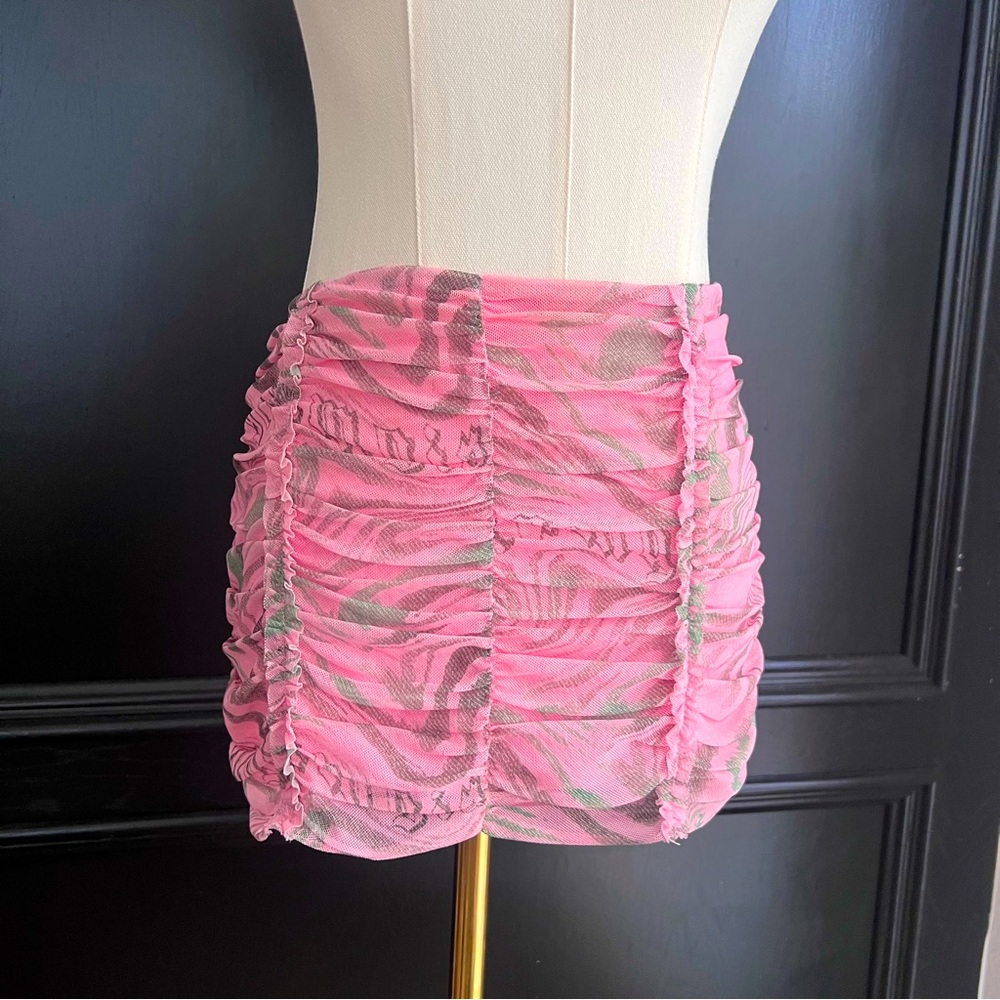 I.AM.GIA Ruched Ruffle Pink Mini skirt!